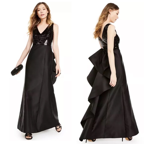 Adrianna Papell Dresses & Skirts - Adrianna Papell sequin Mikado gown size 8
